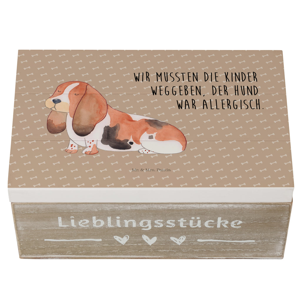 Holzkiste Hund Basset Hound Holzkiste, Kiste, Schatzkiste, Truhe, Schatulle, XXL, Erinnerungsbox, Erinnerungskiste, Dekokiste, Aufbewahrungsbox, Hund, Hundemotiv, Haustier, Hunderasse, Tierliebhaber, Hundebesitzer, Sprüche, Basset Hound, Basset, Hundeliebe, kinderlos
