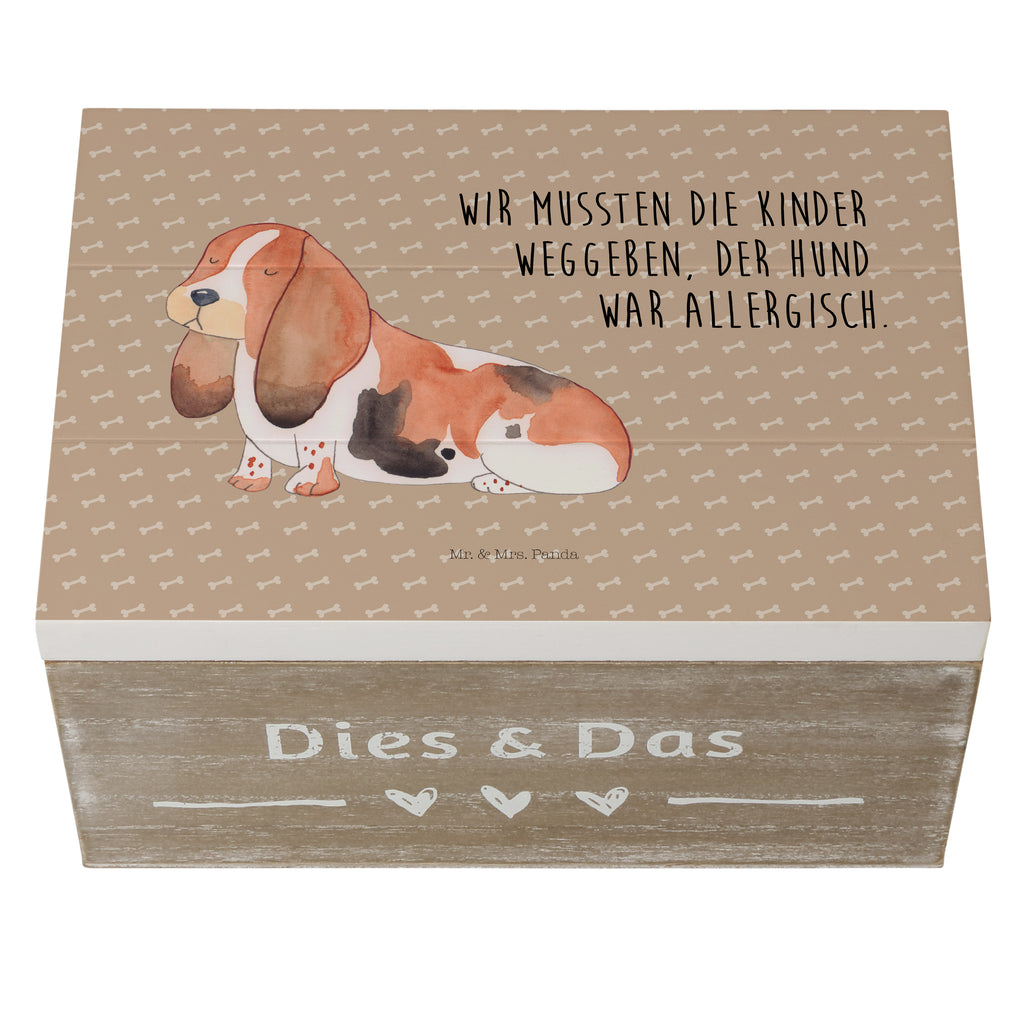 Holzkiste Hund Basset Hound Holzkiste, Kiste, Schatzkiste, Truhe, Schatulle, XXL, Erinnerungsbox, Erinnerungskiste, Dekokiste, Aufbewahrungsbox, Hund, Hundemotiv, Haustier, Hunderasse, Tierliebhaber, Hundebesitzer, Sprüche, Basset Hound, Basset, Hundeliebe, kinderlos