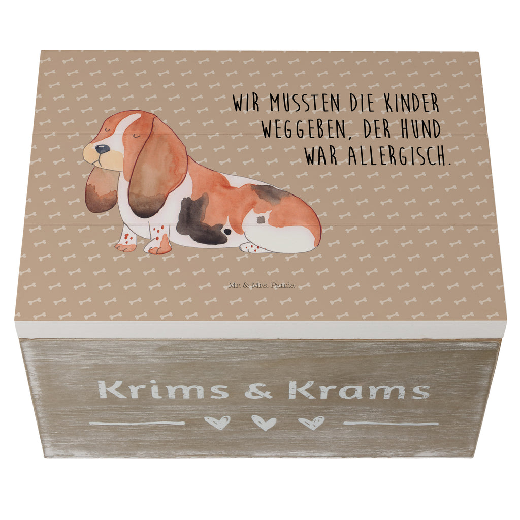 Holzkiste Hund Basset Hound Holzkiste, Kiste, Schatzkiste, Truhe, Schatulle, XXL, Erinnerungsbox, Erinnerungskiste, Dekokiste, Aufbewahrungsbox, Hund, Hundemotiv, Haustier, Hunderasse, Tierliebhaber, Hundebesitzer, Sprüche, Basset Hound, Basset, Hundeliebe, kinderlos
