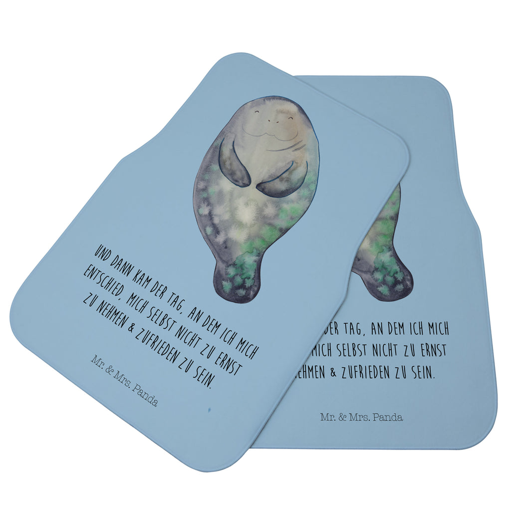 Fahrer Autofußmatte Seekuh happy Autofußmatten, Fußmatte Auto, Fahrer, Schmutzmatte Auto, Meerestiere, Meer, Urlaub, Seekuh, Seekühe, Selbstliebe, Respekt, Neuanfang, Neustart, Achtsamkeit, Zufrieden, Liebeskummer, Freundin