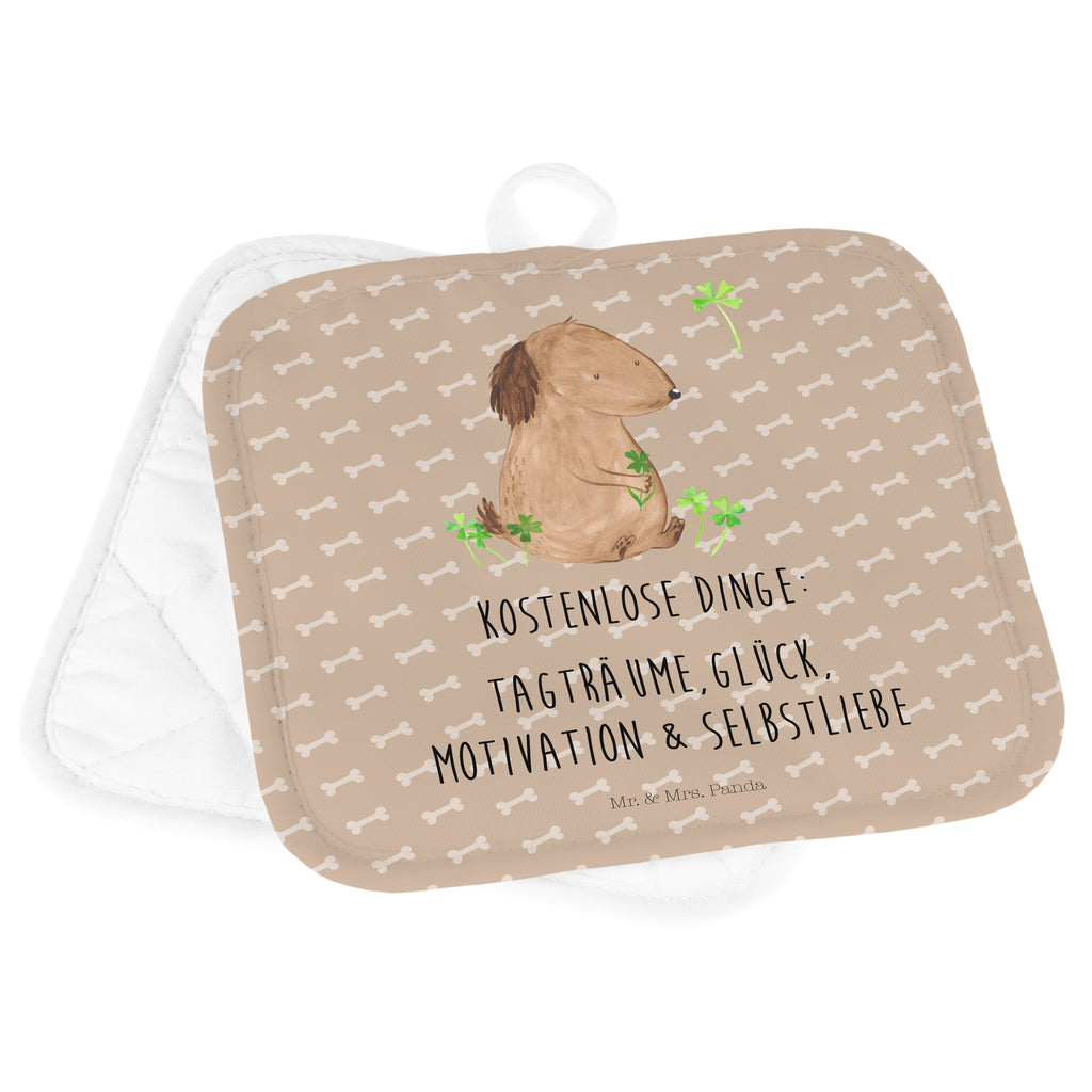 2er Set Topflappen  Hund Kleeblatt Topflappen, Topfuntersetzer, Ofenhandschuh, Topflappen Set, Topflappen lustig, Topflappen mit Spruch, Hund, Hundemotiv, Haustier, Hunderasse, Tierliebhaber, Hundebesitzer, Sprüche, Kleeblatt, Glück, Tagträume, Motivation, Neuanfang, Geschenk, Glücksbringer, Selbstliebe, Achtsamkeit