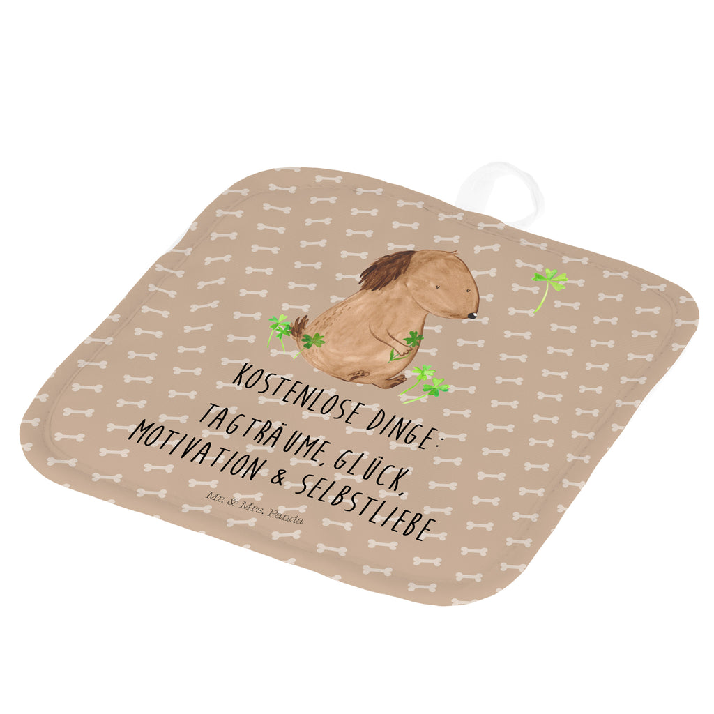 2er Set Topflappen  Hund Kleeblatt Topflappen, Topfuntersetzer, Ofenhandschuh, Topflappen Set, Topflappen lustig, Topflappen mit Spruch, Hund, Hundemotiv, Haustier, Hunderasse, Tierliebhaber, Hundebesitzer, Sprüche, Kleeblatt, Glück, Tagträume, Motivation, Neuanfang, Geschenk, Glücksbringer, Selbstliebe, Achtsamkeit