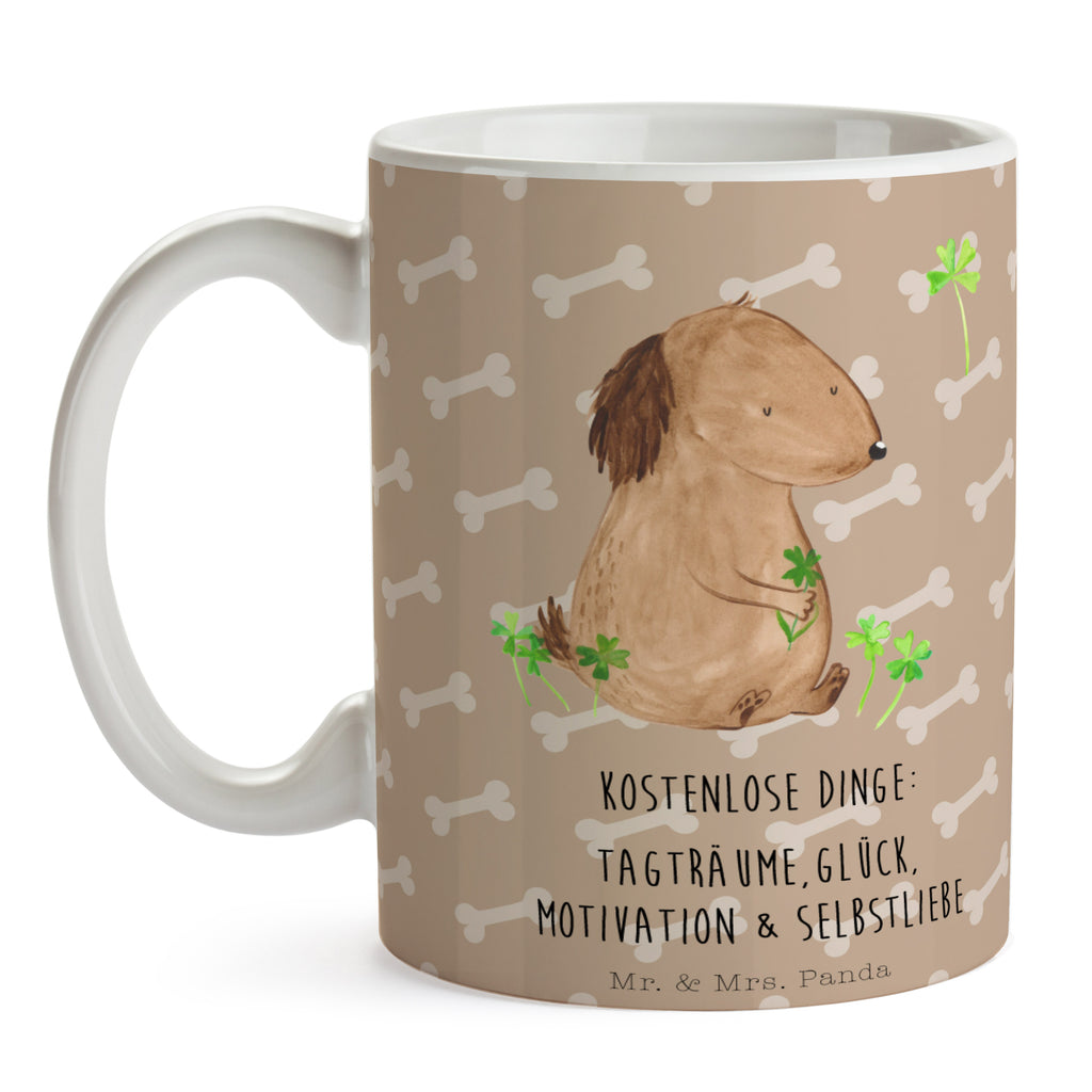 Tasse Hund Kleeblatt Hund, Kleeblatt, Glück, Tagträume, Motivation, Neuanfang, Geschenk,  Glücksbringer, Selbstliebe, Achtsamkeit Becher, Kaffeetasse, Kaffeebecher, Tee, Frühstück, Büro  Hund, Hundemotiv, Haustier, Hunderasse, Tierliebhaber, Hundebesitzer, Sprüche