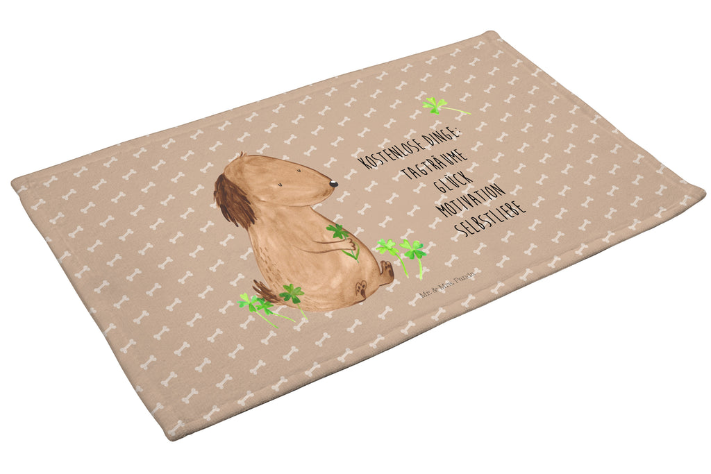 Gäste Handtuch Hund Kleeblatt Gästetuch, Reisehandtuch, Sport Handtuch, Frottier, Kinder Handtuch, Hund, Hundemotiv, Haustier, Hunderasse, Tierliebhaber, Hundebesitzer, Sprüche, Kleeblatt, Glück, Tagträume, Motivation, Neuanfang, Geschenk, Glücksbringer, Selbstliebe, Achtsamkeit