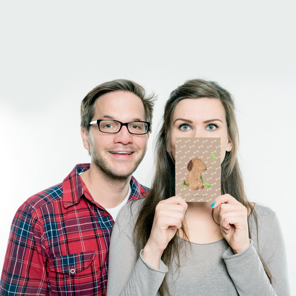 Postkarte Hund Kleeblatt Geschenkkarte, Grußkarte, Karte, Einladung, Ansichtskarte, Geburtstagskarte, Einladungskarte, Hund, Hundemotiv, Haustier, Hunderasse, Tierliebhaber, Hundebesitzer, Sprüche, Kleeblatt, Glück, Tagträume, Motivation, Neuanfang, Geschenk, Glücksbringer, Selbstliebe, Achtsamkeit