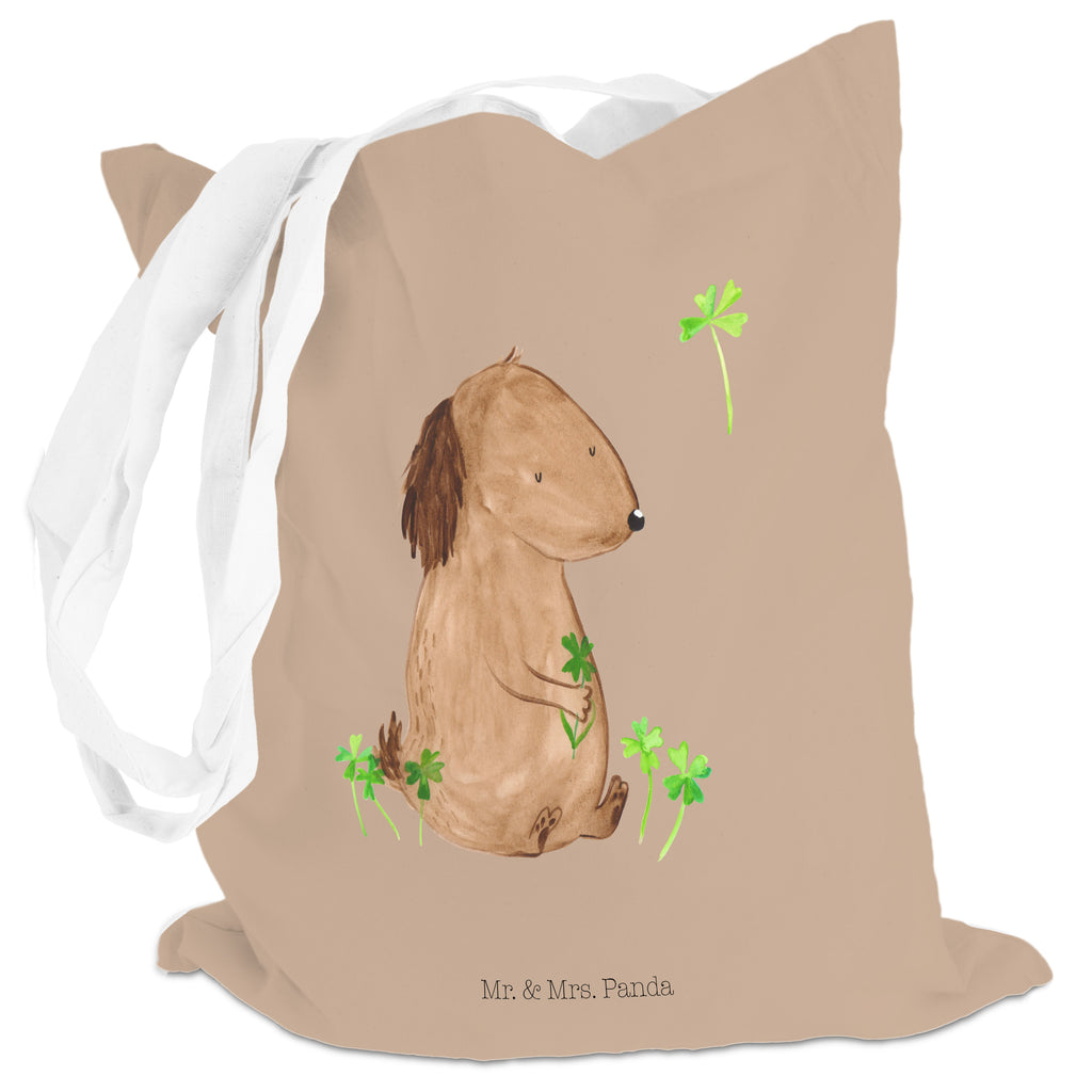 Tragetasche Hund Kleeblatt Beuteltasche, Beutel, Einkaufstasche, Jutebeutel, Stoffbeutel, Hund, Hundemotiv, Haustier, Hunderasse, Tierliebhaber, Hundebesitzer, Sprüche, Kleeblatt, Glück, Tagträume, Motivation, Neuanfang, Geschenk, Glücksbringer, Selbstliebe, Achtsamkeit