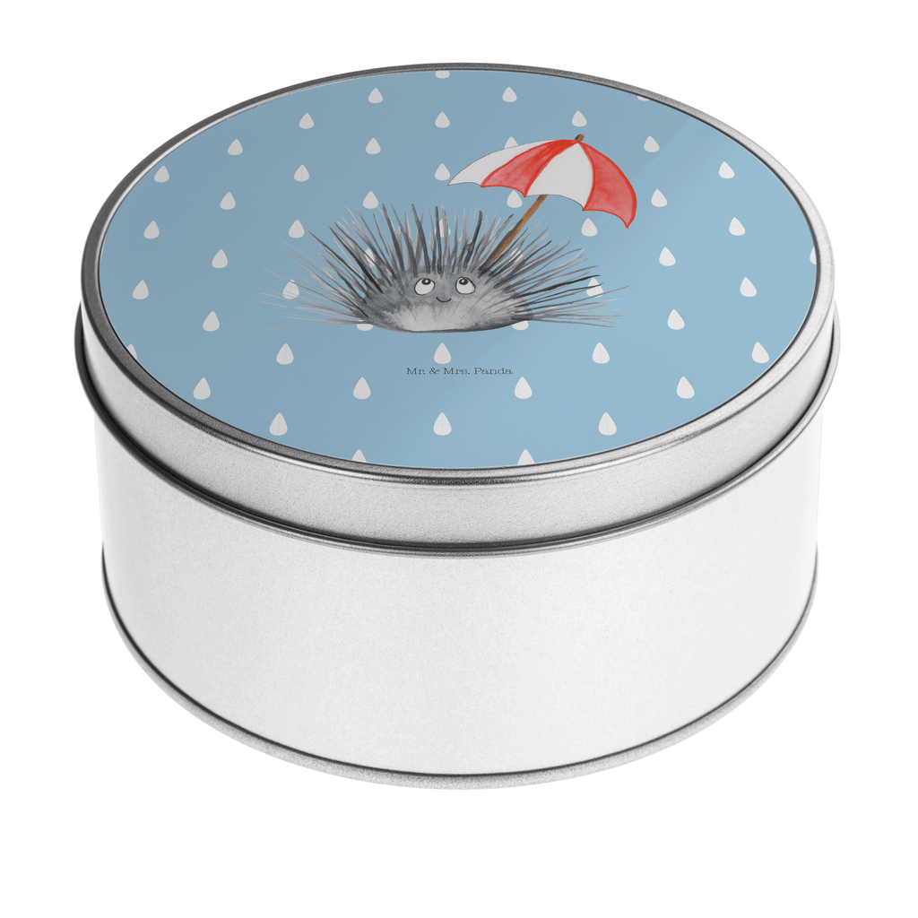 Blechdose rund Seeigel Metalldose, Keksdose, Dose, Vorratsdose, Geschenkbox, Meerestiere, Meer, Urlaub, Seeigel, Achtsamkeit, Selbstakzeptanz, Selbstliebe, Hier und Jetzt, Leben, Lebe