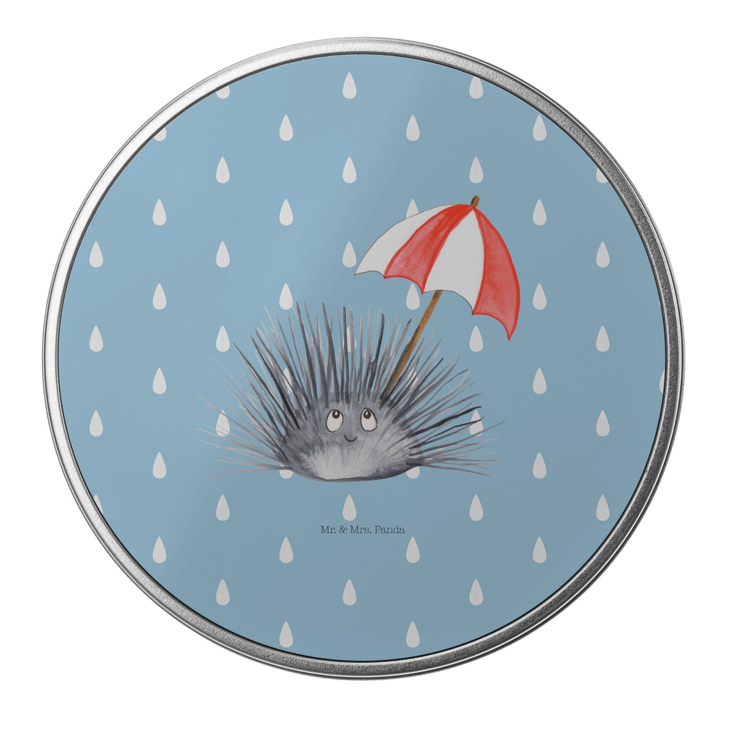 Blechdose rund Seeigel Metalldose, Keksdose, Dose, Vorratsdose, Geschenkbox, Meerestiere, Meer, Urlaub, Seeigel, Achtsamkeit, Selbstakzeptanz, Selbstliebe, Hier und Jetzt, Leben, Lebe