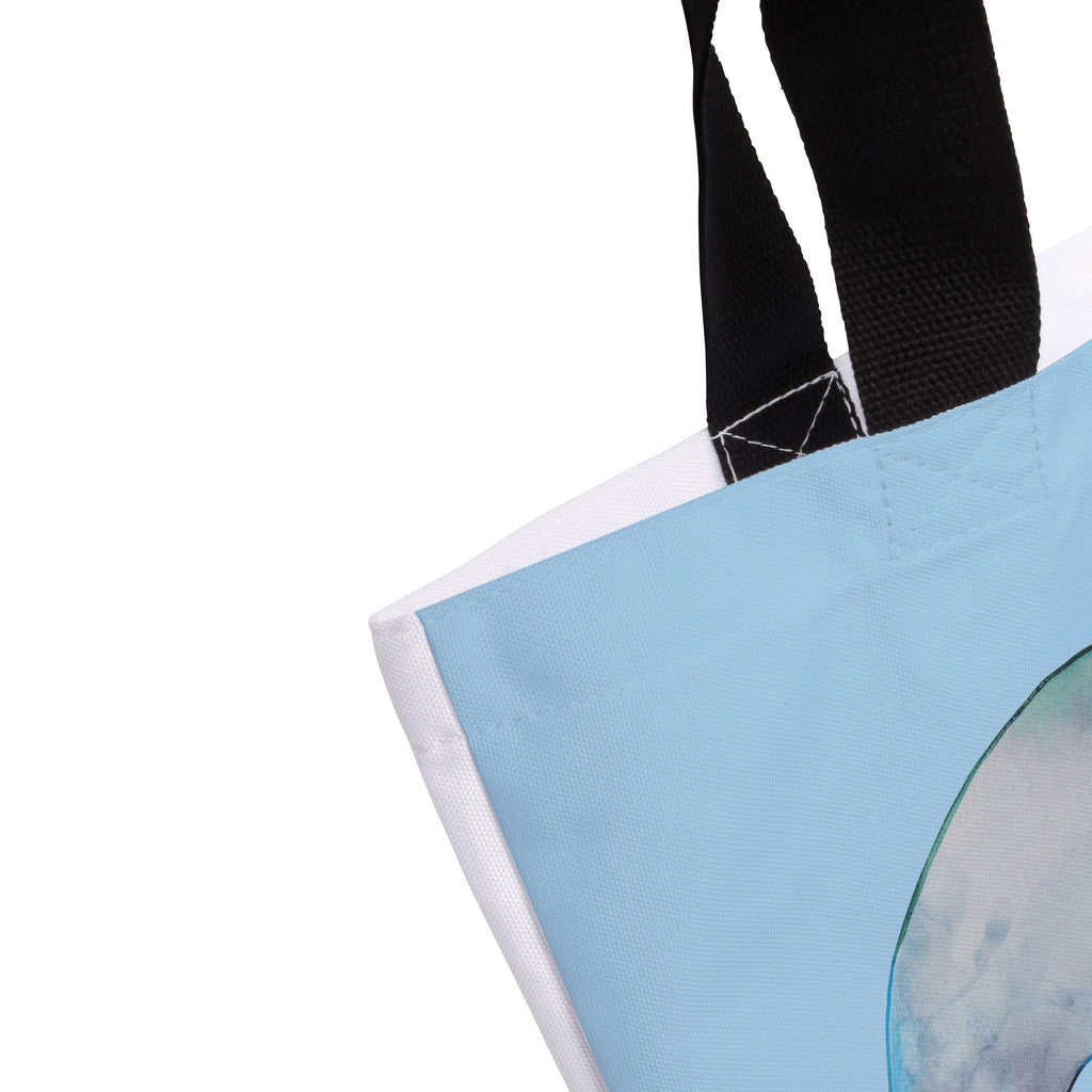Shopper Narwal Beutel, Einkaufstasche, Tasche, Strandtasche, Einkaufsbeutel, Shopper, Schultasche, Freizeittasche, Tragebeutel, Schulbeutel, Alltagstasche, Meerestiere, Meer, Urlaub, Narwal, Wal, Putzen, Hausfrau, Junggesellin, aufräumen, Kinderzimmer