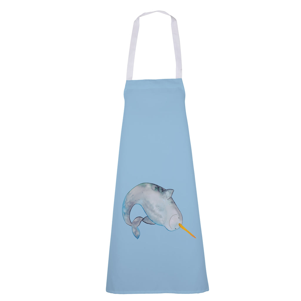 Kochschürze Narwal Schürze, Backschürze, Küchenschürze, Grillschürze, Latzschürze, Meerestiere, Meer, Urlaub, Narwal, Wal, Putzen, Hausfrau, Junggesellin, aufräumen, Kinderzimmer
