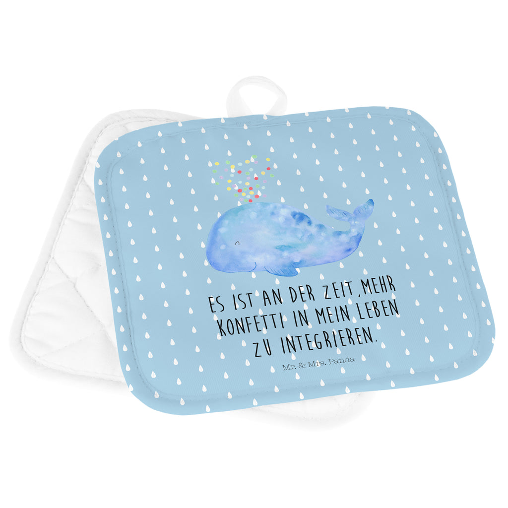2er Set Topflappen  Wal Konfetti Topflappen, Topfuntersetzer, Ofenhandschuh, Topflappen Set, Topflappen lustig, Topflappen mit Spruch, Meerestiere, Meer, Urlaub, Wal, Konfetti, Wale, Motivation, Neuanfang, Trennung, Diät, Abnehmen, Neustart, Lebensabschnitt, Geburtstag
