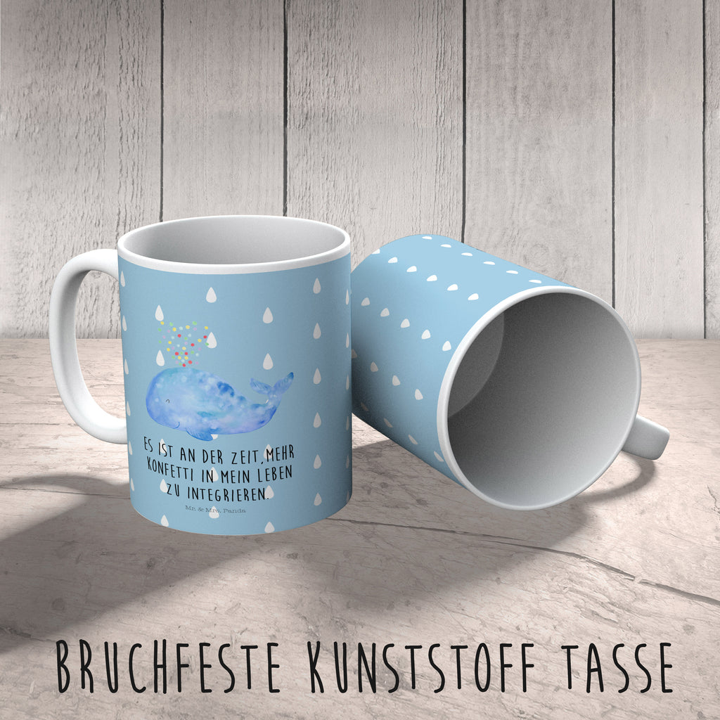 Kindertasse Wal Konfetti Kunststoff Tasse, Kindergarten, Tasse, Trinkbecher, Camping Becher, Kaffeetasse, Kunststoffbecher, Kindergartenbecher, Outdoorgeschirr, Kunststoffgeschirr, Reisebecher, Reisetasse, Kinderbecher, Meerestiere, Meer, Urlaub, Wal, Konfetti, Wale, Motivation, Neuanfang, Trennung, Diät, Abnehmen, Neustart, Lebensabschnitt, Geburtstag