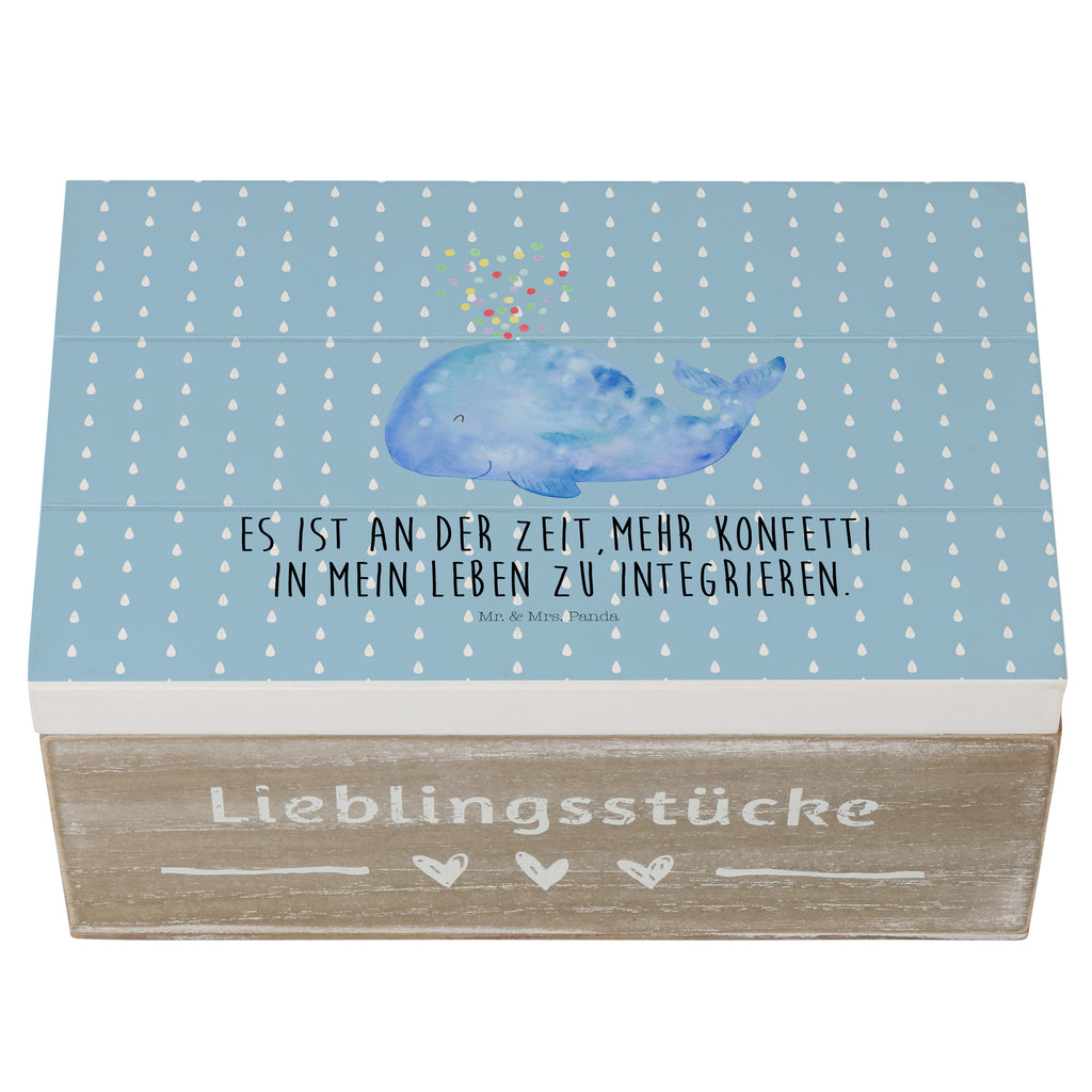 Holzkiste Wal Konfetti Holzkiste, Kiste, Schatzkiste, Truhe, Schatulle, XXL, Erinnerungsbox, Erinnerungskiste, Dekokiste, Aufbewahrungsbox, Meerestiere, Meer, Urlaub, Wal, Konfetti, Wale, Motivation, Neuanfang, Trennung, Diät, Abnehmen, Neustart, Lebensabschnitt, Geburtstag