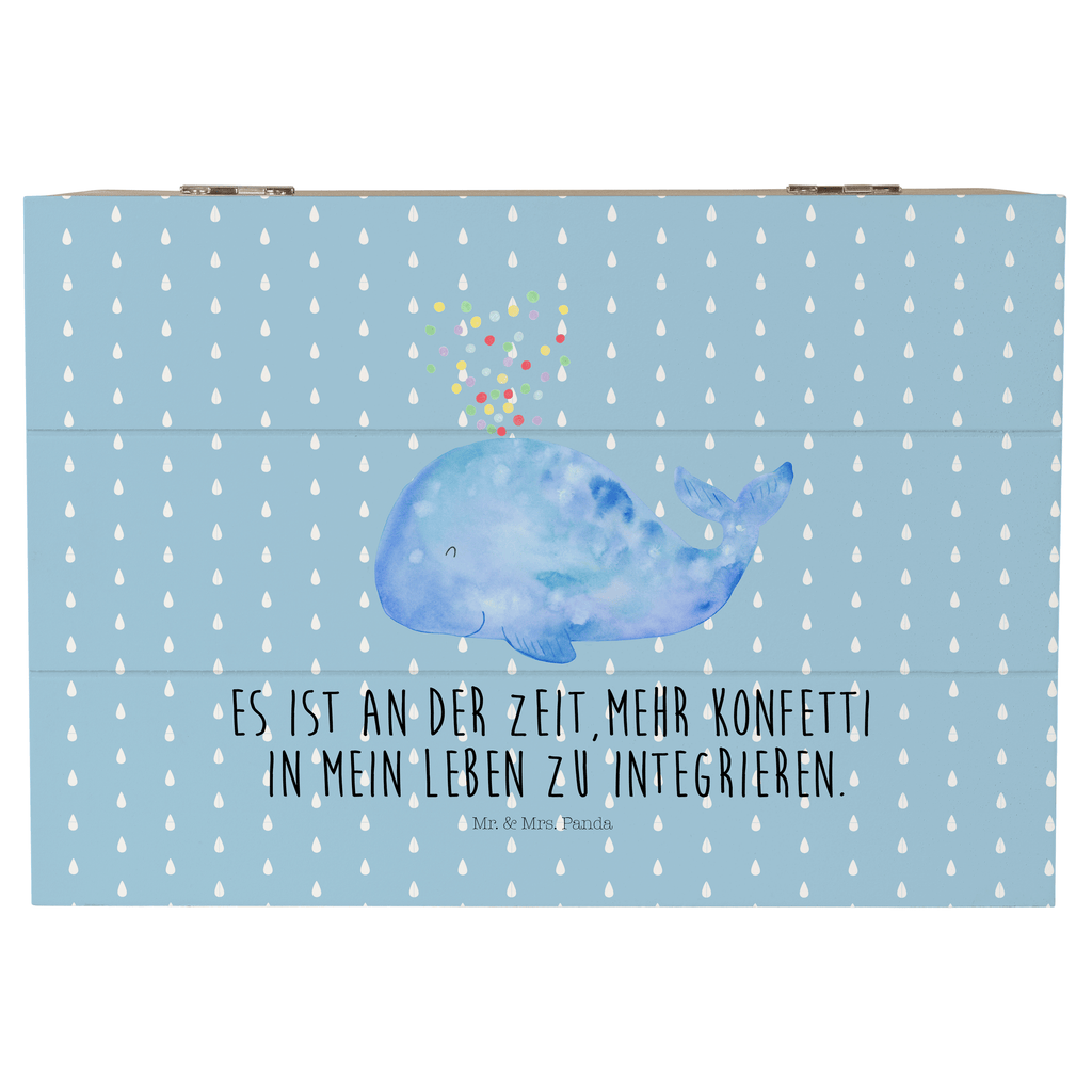 Holzkiste Wal Konfetti Holzkiste, Kiste, Schatzkiste, Truhe, Schatulle, XXL, Erinnerungsbox, Erinnerungskiste, Dekokiste, Aufbewahrungsbox, Meerestiere, Meer, Urlaub, Wal, Konfetti, Wale, Motivation, Neuanfang, Trennung, Diät, Abnehmen, Neustart, Lebensabschnitt, Geburtstag