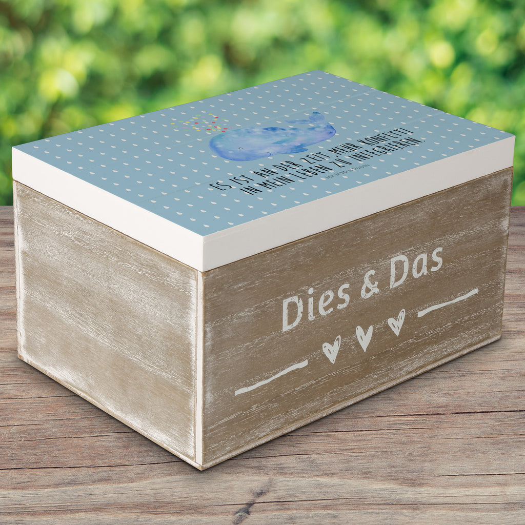 Holzkiste Wal Konfetti Holzkiste, Kiste, Schatzkiste, Truhe, Schatulle, XXL, Erinnerungsbox, Erinnerungskiste, Dekokiste, Aufbewahrungsbox, Meerestiere, Meer, Urlaub, Wal, Konfetti, Wale, Motivation, Neuanfang, Trennung, Diät, Abnehmen, Neustart, Lebensabschnitt, Geburtstag