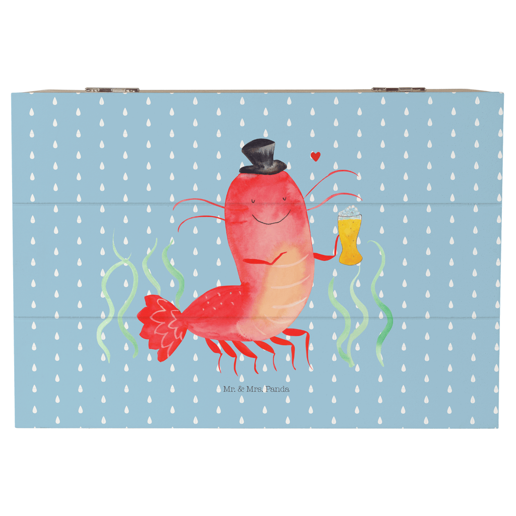 Holzkiste Hummer mit Weizen Holzkiste, Kiste, Schatzkiste, Truhe, Schatulle, XXL, Erinnerungsbox, Erinnerungskiste, Dekokiste, Aufbewahrungsbox, Meerestiere, Meer, Urlaub, Garnele, Garnelen, Bier, Kochen, Männerhaushalt, Junggeselle, Junggesellin, Bierliebhaber, Kneipe, Gasthaus, Wirtschaft