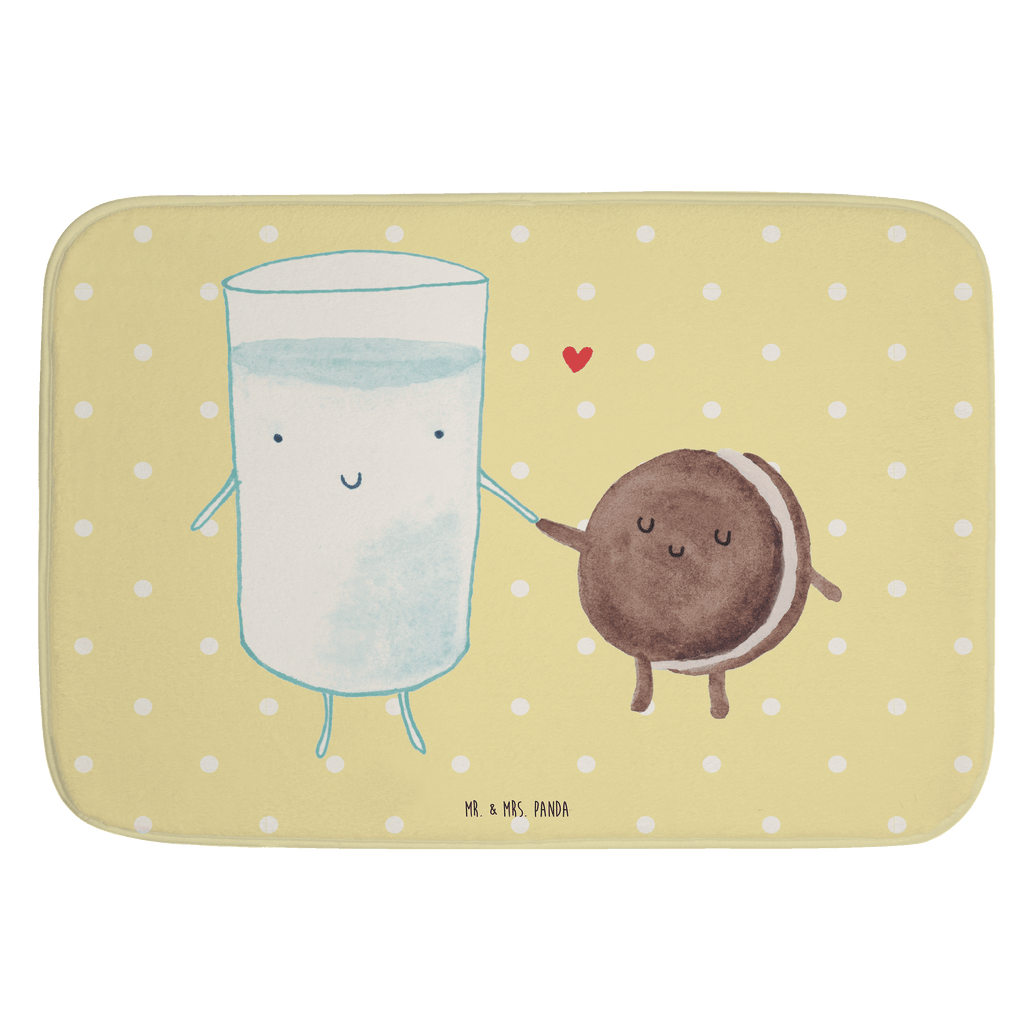 Badvorleger Milch & Keks Badematte, Badteppich, Duschvorleger, Badezimmerteppich, Badezimmermatte, Badvorleger, Duschmatte, Duschteppich, Tiermotive, Gute Laune, lustige Sprüche, Tiere, Milk, Cookie, Milch, Keks, Kekse, Kaffee, Einladung Frühstück, Motiv süß, romantisch, perfektes Paar