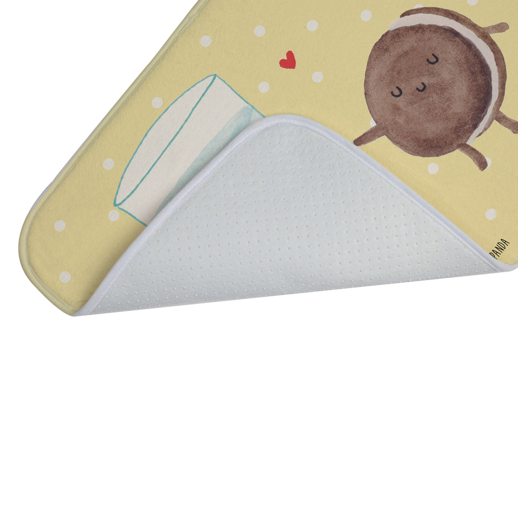 Badvorleger Milch & Keks Badematte, Badteppich, Duschvorleger, Badezimmerteppich, Badezimmermatte, Badvorleger, Duschmatte, Duschteppich, Tiermotive, Gute Laune, lustige Sprüche, Tiere, Milk, Cookie, Milch, Keks, Kekse, Kaffee, Einladung Frühstück, Motiv süß, romantisch, perfektes Paar
