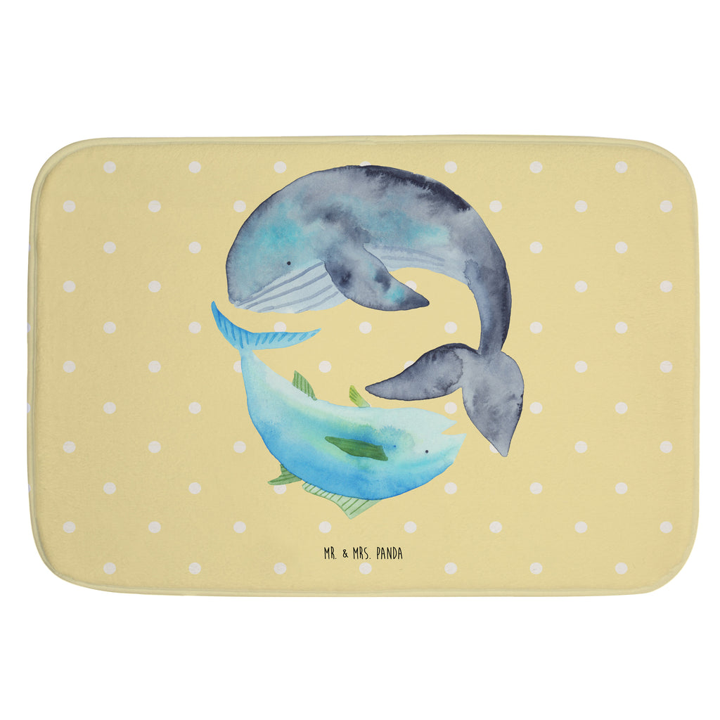 Badvorleger Walfisch & Thunfisch Badematte, Badteppich, Duschvorleger, Badezimmerteppich, Badezimmermatte, Badvorleger, Duschmatte, Duschteppich, Tiermotive, Gute Laune, lustige Sprüche, Tiere, Wal, Wahl, Tunfisch, Wortwitz lustig, Spruch lustig, Flachwitz, Witz, Spruch des Tages, Flachwitz Geschenk