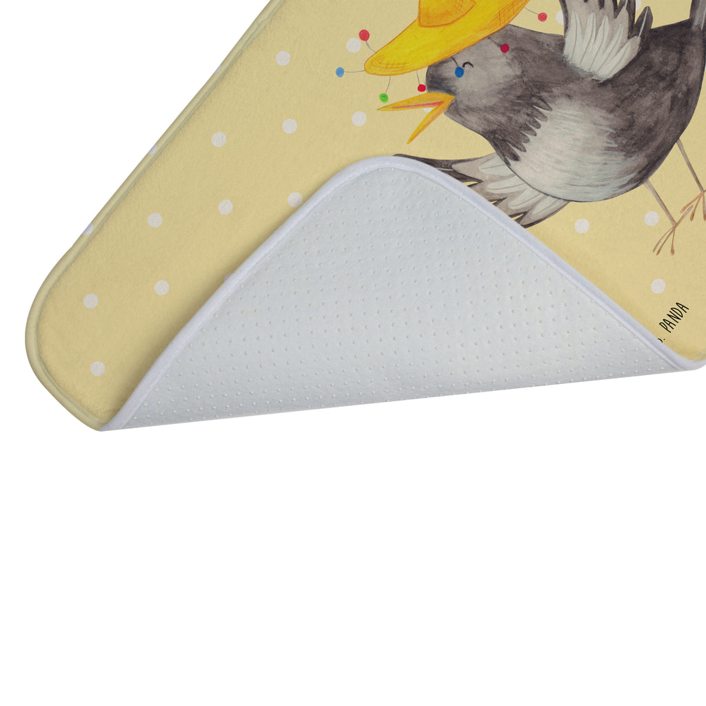 Badvorleger Rabe mit Sombrero Badematte, Badteppich, Duschvorleger, Badezimmerteppich, Badezimmermatte, Badvorleger, Duschmatte, Duschteppich, Tiermotive, Gute Laune, lustige Sprüche, Tiere, Rabe, Vogel, Vögel, Spruch positiv, fröhlich sein, glücklich sein, Glück Spruch, froh, Elster, Motivation