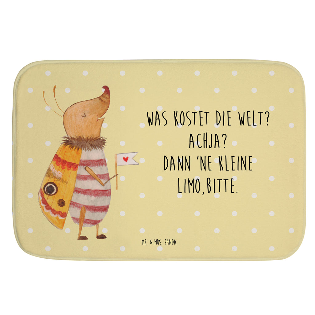 Badvorleger Nachtfalter mit Fähnchen Badematte, Badteppich, Duschvorleger, Badezimmerteppich, Badezimmermatte, Badvorleger, Duschmatte, Duschteppich, Tiermotive, Gute Laune, lustige Sprüche, Tiere, Nachtfalter, Käfer, Spruch lustig, Spruch witzig, süß, niedlich, Küche Deko, Was kostet die Welt