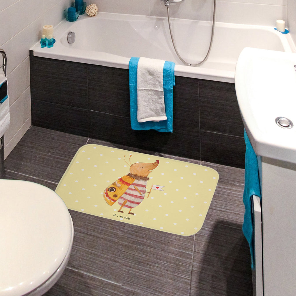 Badvorleger Nachtfalter mit Fähnchen Badematte, Badteppich, Duschvorleger, Badezimmerteppich, Badezimmermatte, Badvorleger, Duschmatte, Duschteppich, Tiermotive, Gute Laune, lustige Sprüche, Tiere, Nachtfalter, Käfer, Spruch lustig, Spruch witzig, süß, niedlich, Küche Deko, Was kostet die Welt