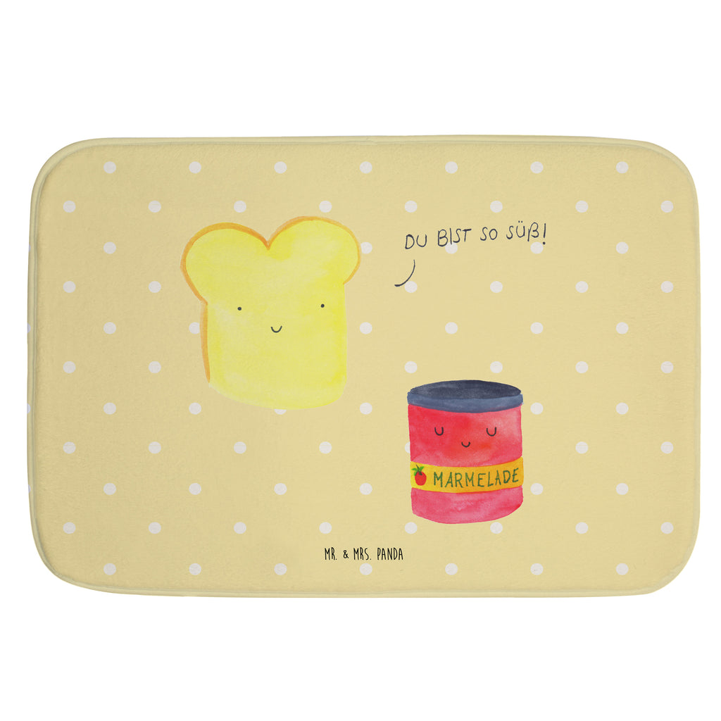 Badvorleger Toast & Marmelade Badematte, Badteppich, Duschvorleger, Badezimmerteppich, Badezimmermatte, Badvorleger, Duschmatte, Duschteppich, Tiermotive, Gute Laune, lustige Sprüche, Tiere, Toast, Marmelade, Dreamteam, süße Postkarte, süß, Küche Deko, Küche Spruch, Frühstück Einladung, Brot, Toastbrot