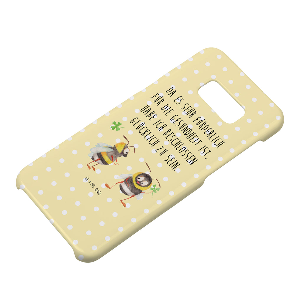 Samsung Galaxy S8 plus Handyhülle  Hummeln mit Kleeblatt Handyhülle, Handycover, Cover, Handy, Hülle, Samsung Galaxy S8 plus, süße Tiermotive, gute Laune, lustige Sprüche, Tiere, Hummel, Biene, Spruch positiv, Biene Deko, Spruch schön, glücklich sein, glücklich werden, Spruch fröhlich