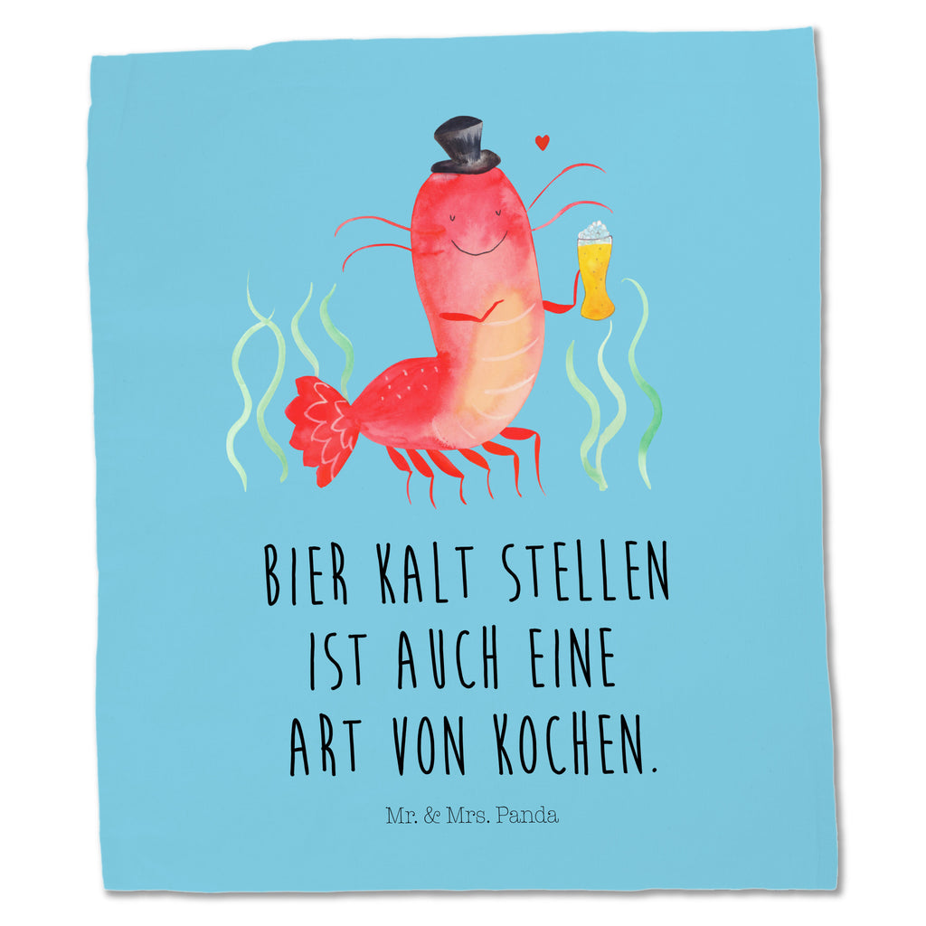 Tragetasche Hummer mit Weizen Beuteltasche, Beutel, Einkaufstasche, Jutebeutel, Stoffbeutel, Meerestiere, Meer, Urlaub, Garnele, Garnelen, Bier, Kochen, Männerhaushalt, Junggeselle, Junggesellin, Bierliebhaber, Kneipe, Gasthaus, Wirtschaft