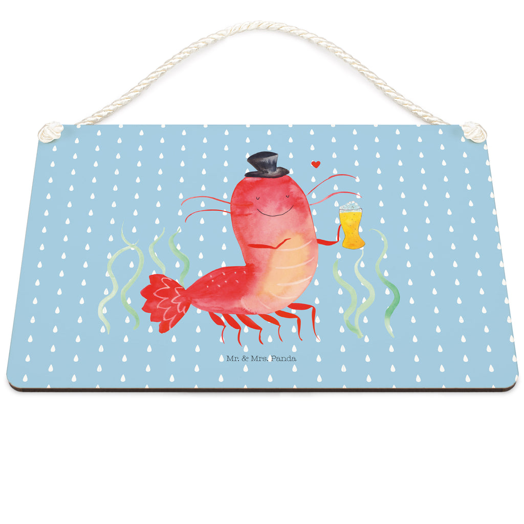 Deko Schild Hummer mit Weizen Dekoschild, Deko Schild, Schild, Tür Schild, Türschild, Holzschild, Wandschild, Wanddeko, Meerestiere, Meer, Urlaub, Garnele, Garnelen, Bier, Kochen, Männerhaushalt, Junggeselle, Junggesellin, Bierliebhaber, Kneipe, Gasthaus, Wirtschaft