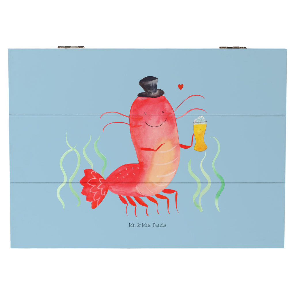 Holzkiste Hummer mit Weizen Holzkiste, Kiste, Schatzkiste, Truhe, Schatulle, XXL, Erinnerungsbox, Erinnerungskiste, Dekokiste, Aufbewahrungsbox, Meerestiere, Meer, Urlaub, Garnele, Garnelen, Bier, Kochen, Männerhaushalt, Junggeselle, Junggesellin, Bierliebhaber, Kneipe, Gasthaus, Wirtschaft