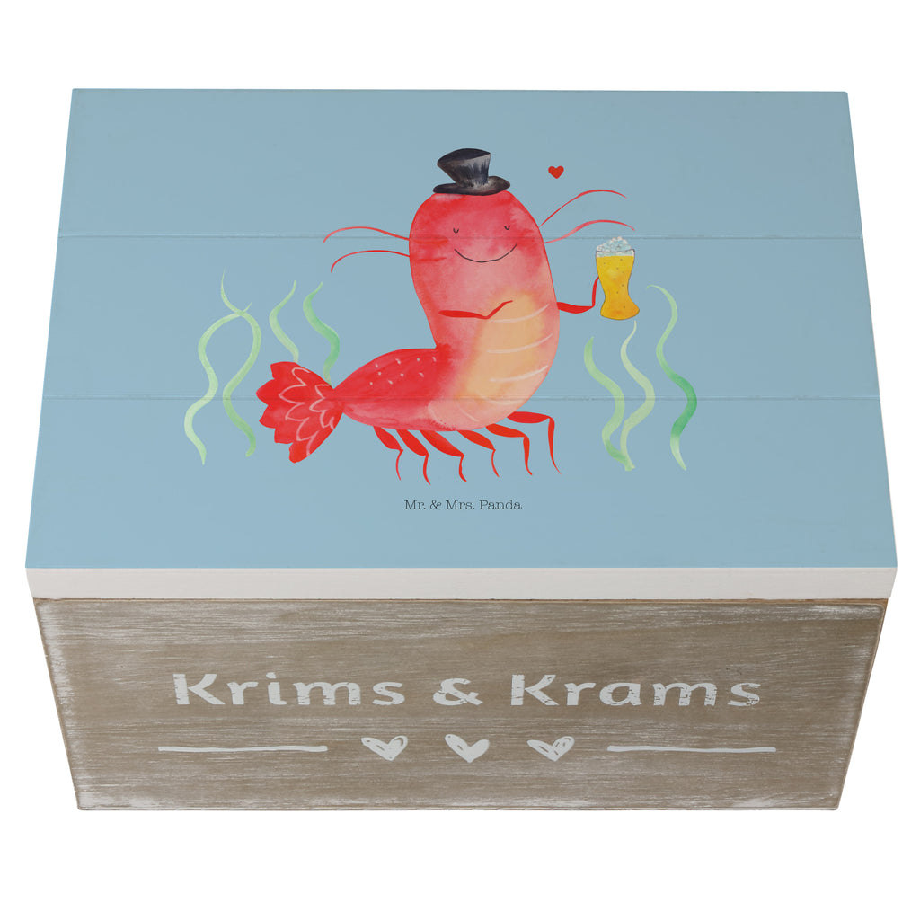 Holzkiste Hummer mit Weizen Holzkiste, Kiste, Schatzkiste, Truhe, Schatulle, XXL, Erinnerungsbox, Erinnerungskiste, Dekokiste, Aufbewahrungsbox, Meerestiere, Meer, Urlaub, Garnele, Garnelen, Bier, Kochen, Männerhaushalt, Junggeselle, Junggesellin, Bierliebhaber, Kneipe, Gasthaus, Wirtschaft