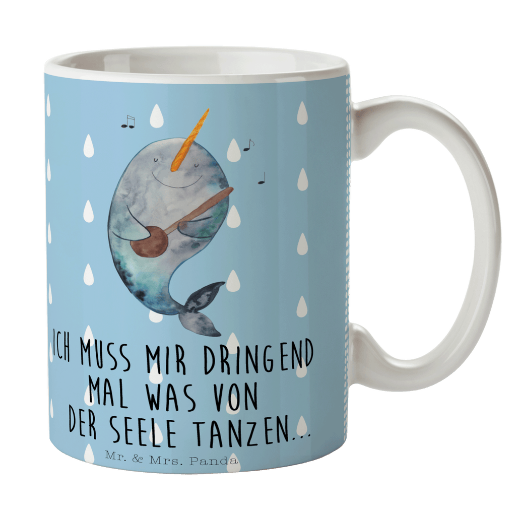 Tasse Narwal Gitarre Narwal, Wal, Tanzen, Probleme, Problemlösung, Frust, Gespräche, Gitarre Becher, Kaffeetasse, Kaffeebecher, Tee, Frühstück, Büro  Meerestiere, Meer, Urlaub