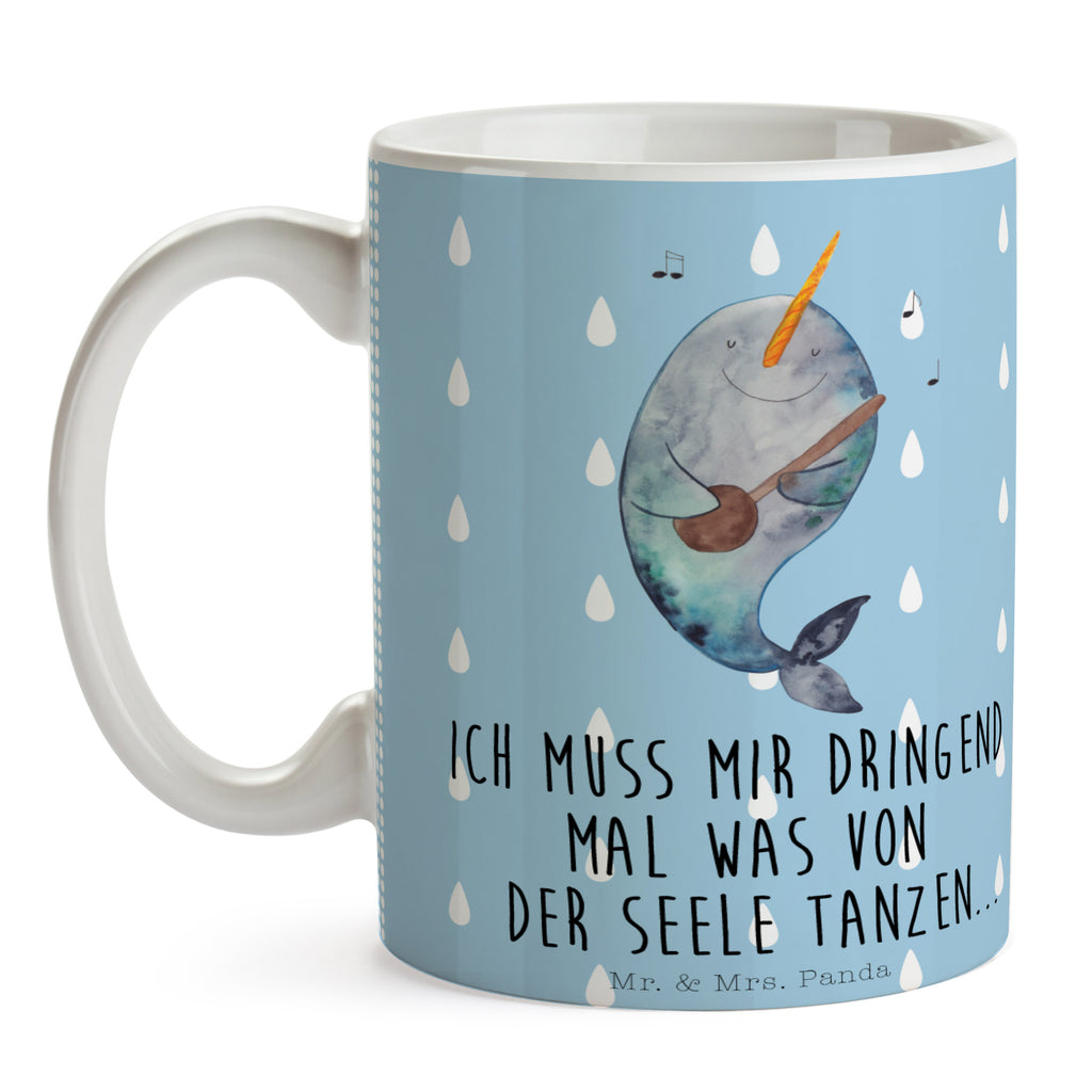 Tasse Narwal Gitarre Narwal, Wal, Tanzen, Probleme, Problemlösung, Frust, Gespräche, Gitarre Becher, Kaffeetasse, Kaffeebecher, Tee, Frühstück, Büro  Meerestiere, Meer, Urlaub