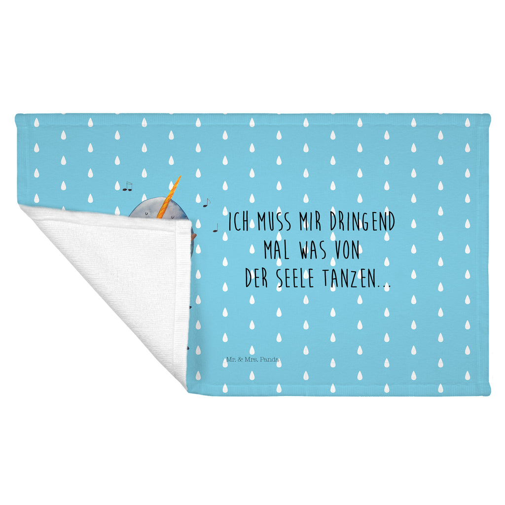 Gäste Handtuch Narwal Gitarre Gästetuch, Reisehandtuch, Sport Handtuch, Frottier, Kinder Handtuch, Meerestiere, Meer, Urlaub, Narwal, Wal, Tanzen, Probleme, Problemlösung, Frust, Gespräche, Gitarre