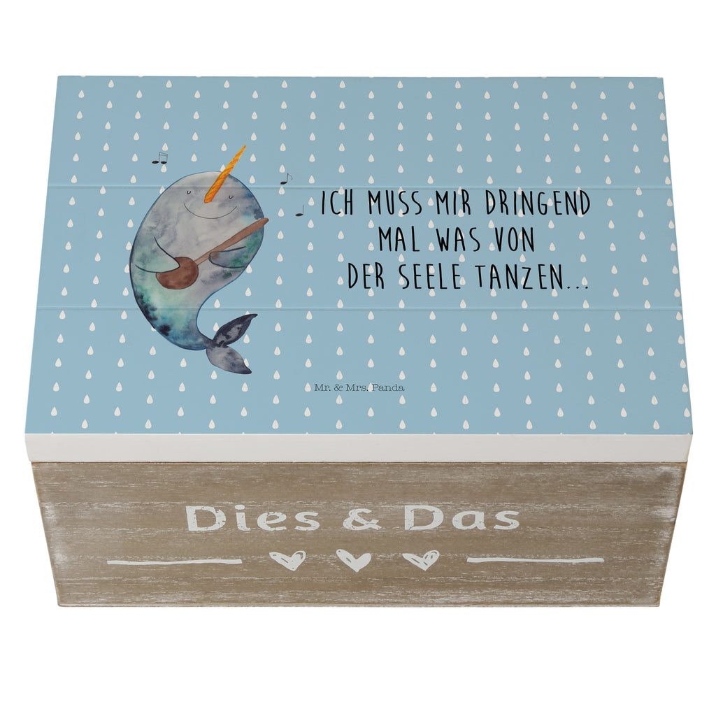 Holzkiste Narwal Gitarre Holzkiste, Kiste, Schatzkiste, Truhe, Schatulle, XXL, Erinnerungsbox, Erinnerungskiste, Dekokiste, Aufbewahrungsbox, Meerestiere, Meer, Urlaub, Narwal, Wal, Tanzen, Probleme, Problemlösung, Frust, Gespräche, Gitarre