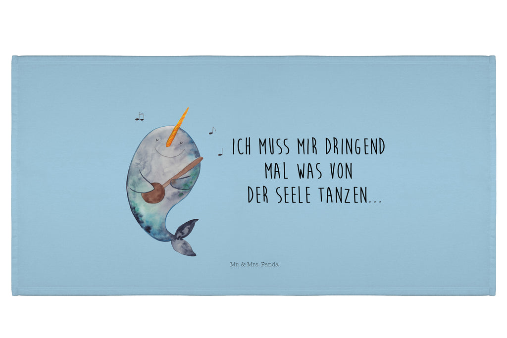 50 x 100 Handtuch Narwal Gitarre Handtuch, Badehandtuch, Badezimmer, Handtücher, groß, Kinder, Baby, Meerestiere, Meer, Urlaub, Narwal, Wal, Tanzen, Probleme, Problemlösung, Frust, Gespräche, Gitarre