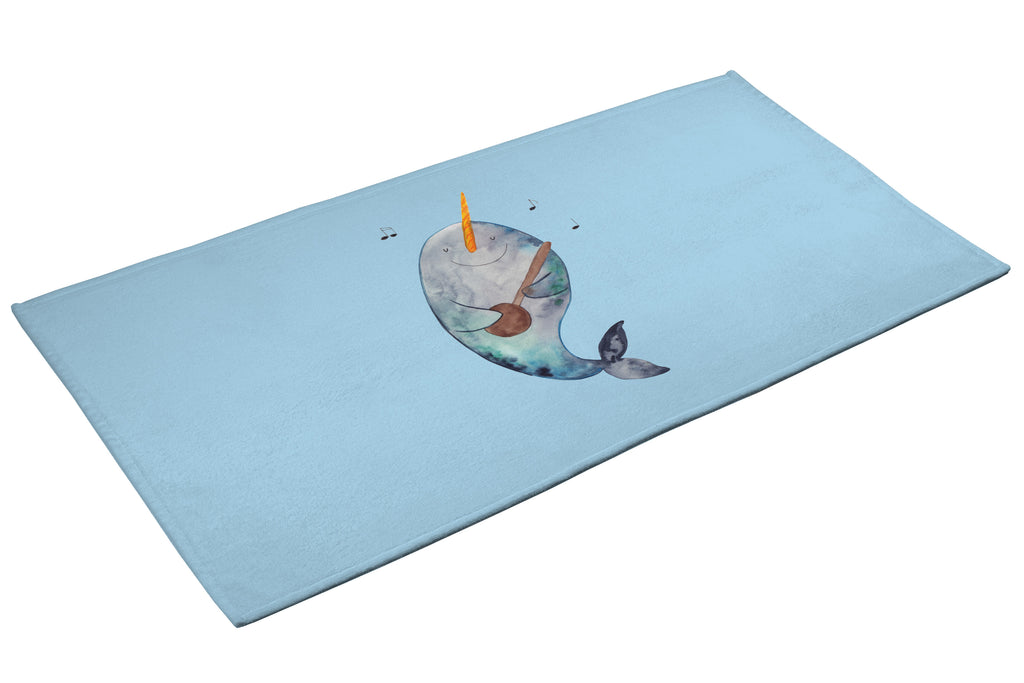50 x 100 Handtuch Narwal Gitarre Handtuch, Badehandtuch, Badezimmer, Handtücher, groß, Kinder, Baby, Meerestiere, Meer, Urlaub, Narwal, Wal, Tanzen, Probleme, Problemlösung, Frust, Gespräche, Gitarre