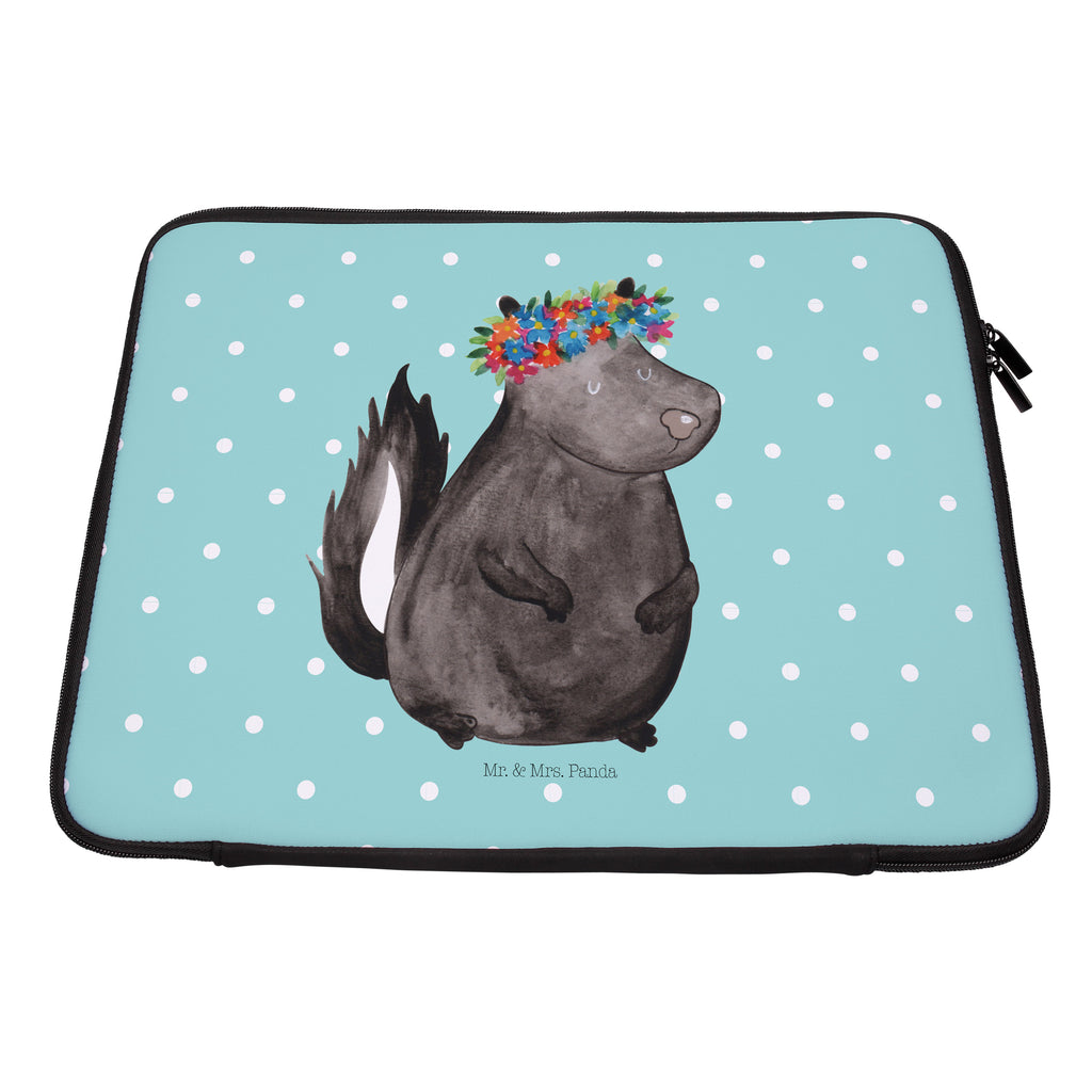 27 x 36 Notebook Tasche  Stinktier Blumenmaedchen Notebook Tasche, Laptop, Computertasche, Tasche, Damen, Schutzhülle, Stinktier, Skunk, Wildtier, Raubtier, Stinker, Stinki, Yoga, Namaste, Lebe, Liebe, Lache