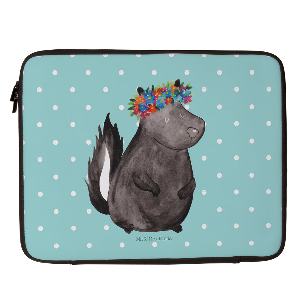 27 x 36 Notebook Tasche  Stinktier Blumenmaedchen Notebook Tasche, Laptop, Computertasche, Tasche, Damen, Schutzhülle, Stinktier, Skunk, Wildtier, Raubtier, Stinker, Stinki, Yoga, Namaste, Lebe, Liebe, Lache
