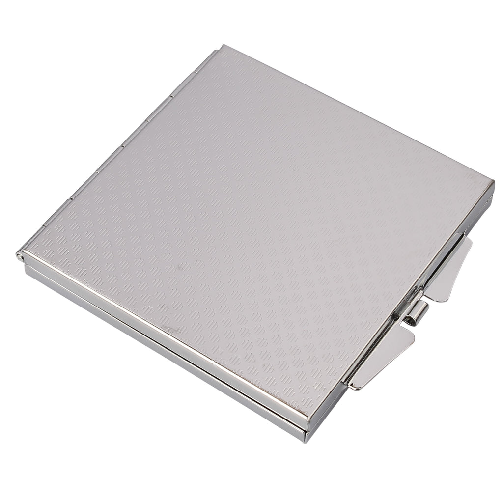 Handtaschenspiegel quadratisch Stinktier Blumenmaedchen Spiegel, Handtasche, Quadrat, silber, schminken, Schminkspiegel, Stinktier, Skunk, Wildtier, Raubtier, Stinker, Stinki, Yoga, Namaste, Lebe, Liebe, Lache