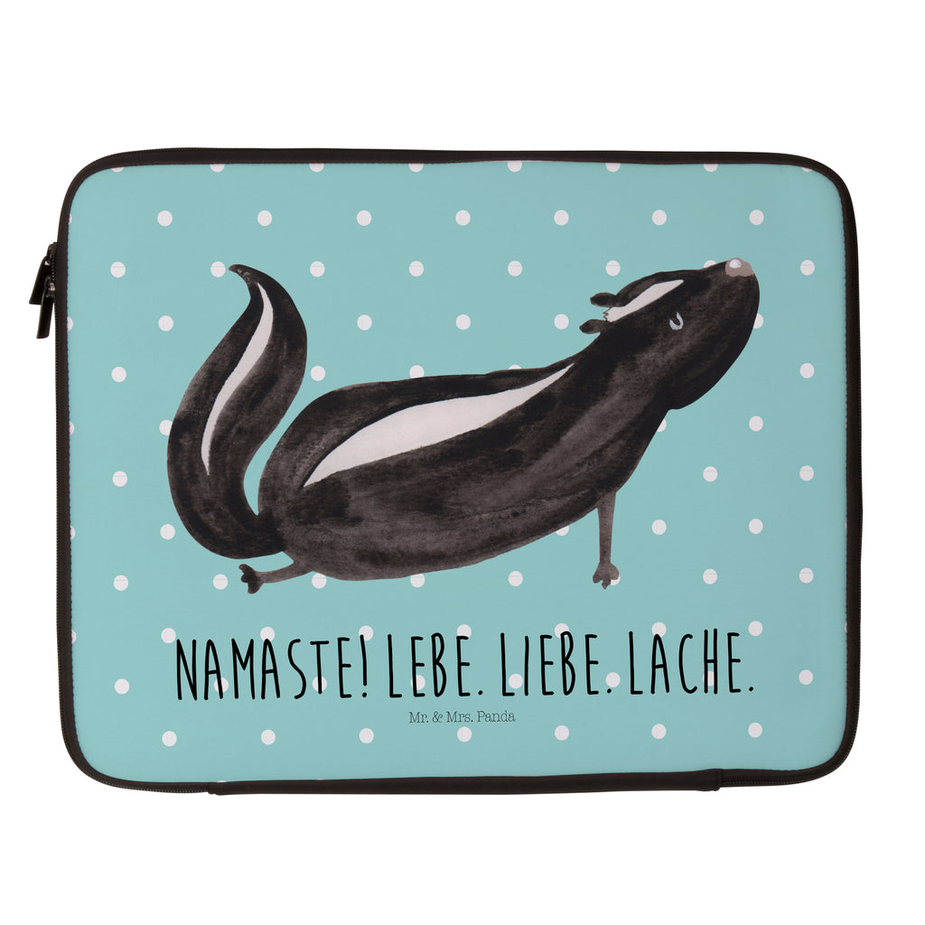 20 x 28 Notebook Tasche  Stinktier Yoga Notebook Tasche, Laptop, Computertasche, Tasche, Stinktier, Skunk, Wildtier, Raubtier, Stinker, Stinki, Yoga, Namaste, Lebe, Liebe, Lache