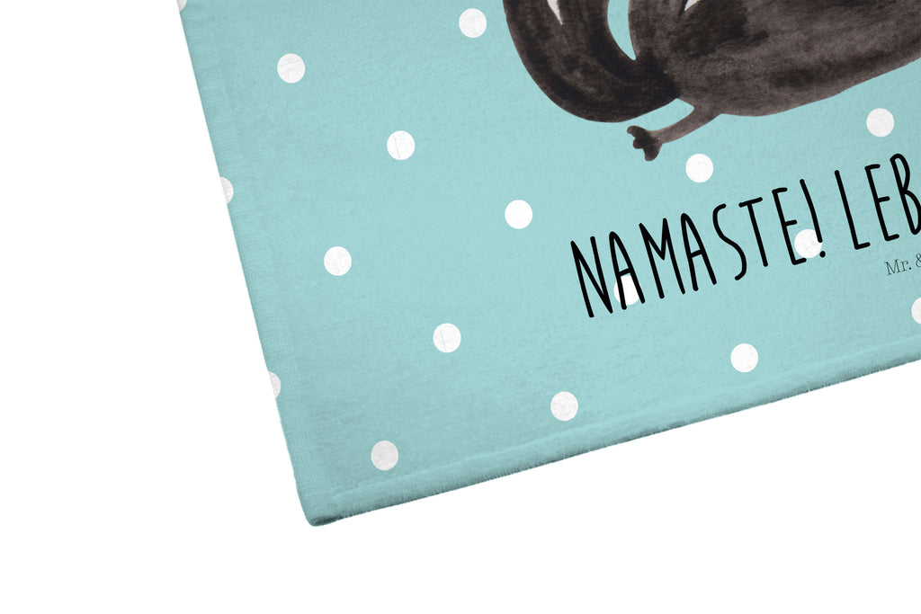 Gäste Handtuch Stinktier Yoga Gästetuch, Reisehandtuch, Sport Handtuch, Frottier, Kinder Handtuch, Stinktier, Skunk, Wildtier, Raubtier, Stinker, Stinki, Yoga, Namaste, Lebe, Liebe, Lache