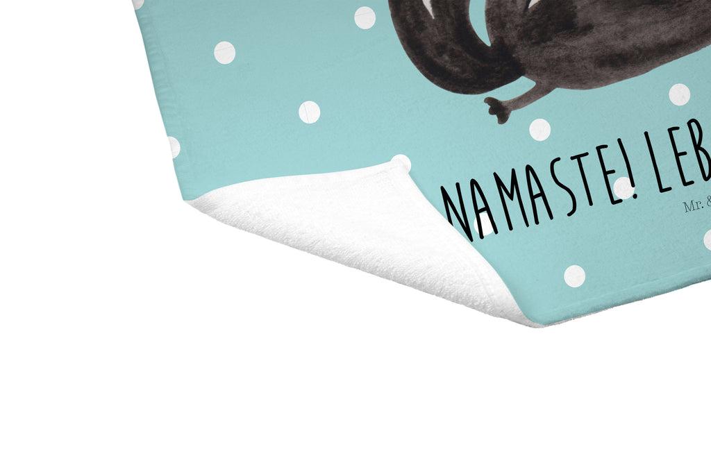 Gäste Handtuch Stinktier Yoga Gästetuch, Reisehandtuch, Sport Handtuch, Frottier, Kinder Handtuch, Stinktier, Skunk, Wildtier, Raubtier, Stinker, Stinki, Yoga, Namaste, Lebe, Liebe, Lache
