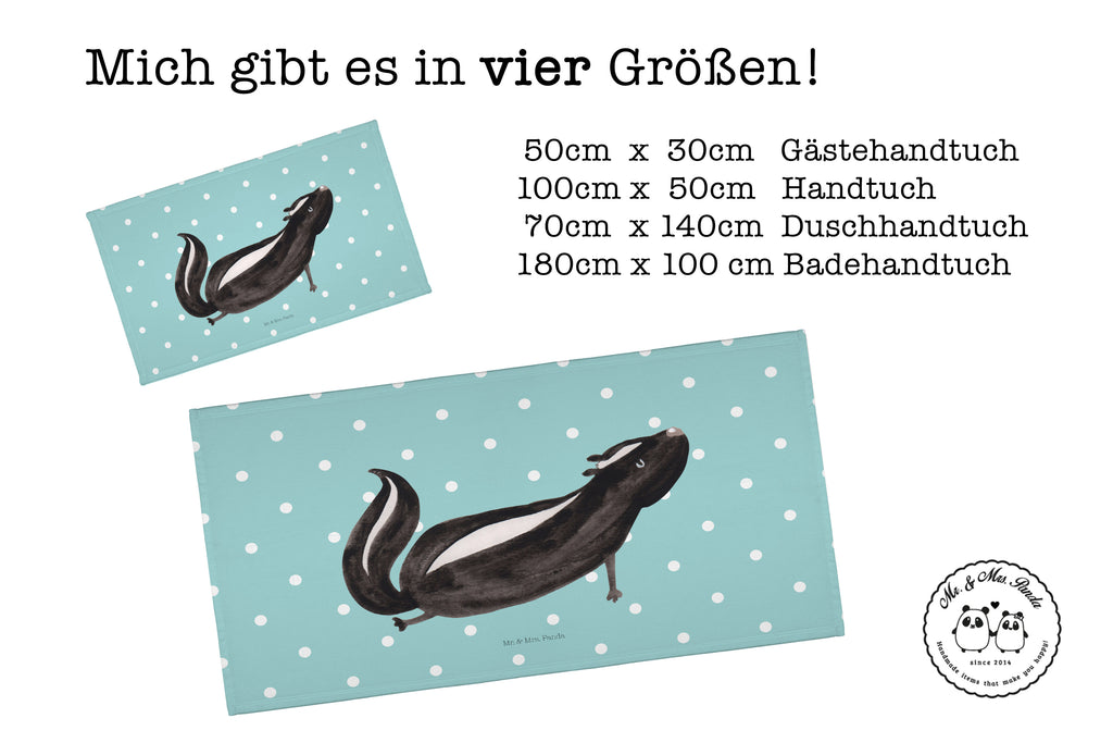 Gäste Handtuch Stinktier Yoga Gästetuch, Reisehandtuch, Sport Handtuch, Frottier, Kinder Handtuch, Stinktier, Skunk, Wildtier, Raubtier, Stinker, Stinki, Yoga, Namaste, Lebe, Liebe, Lache