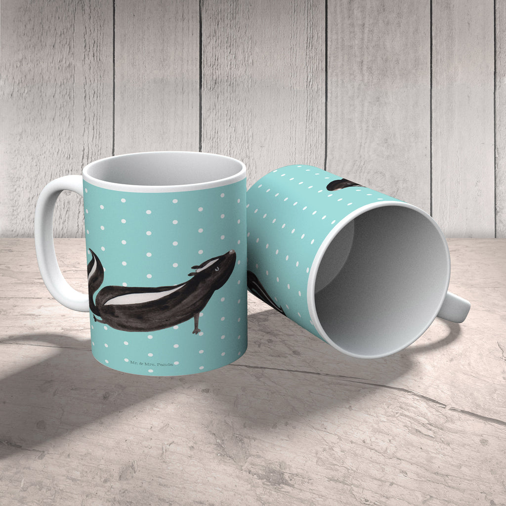 Kindertasse Stinktier Yoga Kunststoff Tasse, Kindergarten, Tasse, Trinkbecher, Camping Becher, Kaffeetasse, Kunststoffbecher, Kindergartenbecher, Outdoorgeschirr, Kunststoffgeschirr, Reisebecher, Reisetasse, Kinderbecher, Stinktier, Skunk, Wildtier, Raubtier, Stinker, Stinki, Yoga, Namaste, Lebe, Liebe, Lache