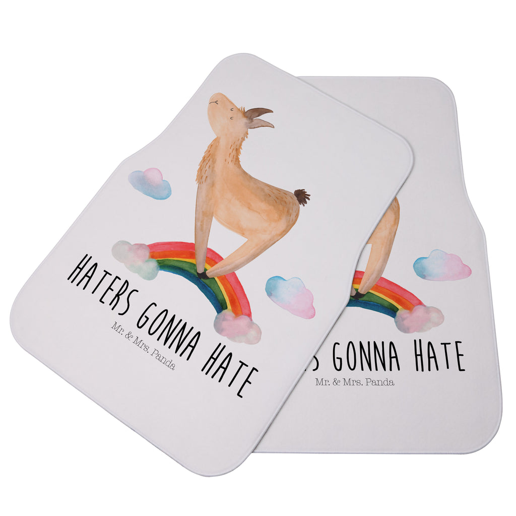 Fahrer Autofußmatte Lama Regenbogen Autofußmatten, Fußmatte Auto, Fahrer, Schmutzmatte Auto, Lama, Alpaka, Lamas, Regenbogen, Haters gonna hate, Haters, Selbstständig, Außenseiter, Schule, Abi, Hobby, Wolkenland, Freiheit