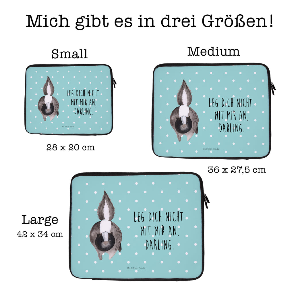 20 x 28 Notebook Tasche  Stinktier Angriff Notebook Tasche, Laptop, Computertasche, Tasche, Stinktier, Skunk, Wildtier, Raubtier, Stinker, Stinki, wütend, Drohung