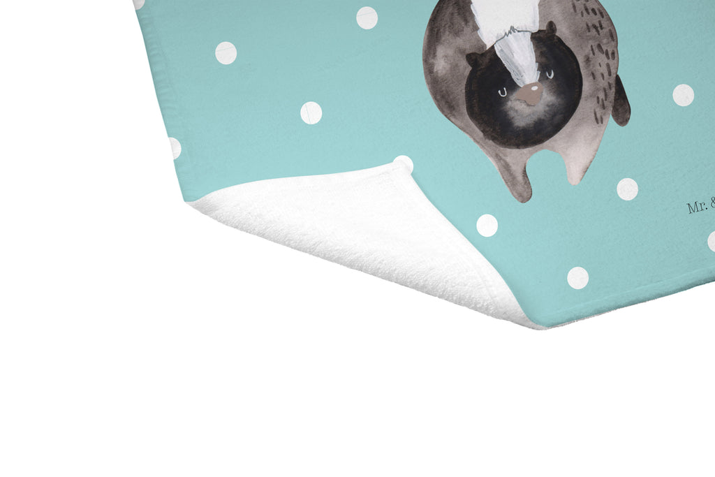Gäste Handtuch Stinktier Angriff Gästetuch, Reisehandtuch, Sport Handtuch, Frottier, Kinder Handtuch, Stinktier, Skunk, Wildtier, Raubtier, Stinker, Stinki, wütend, Drohung