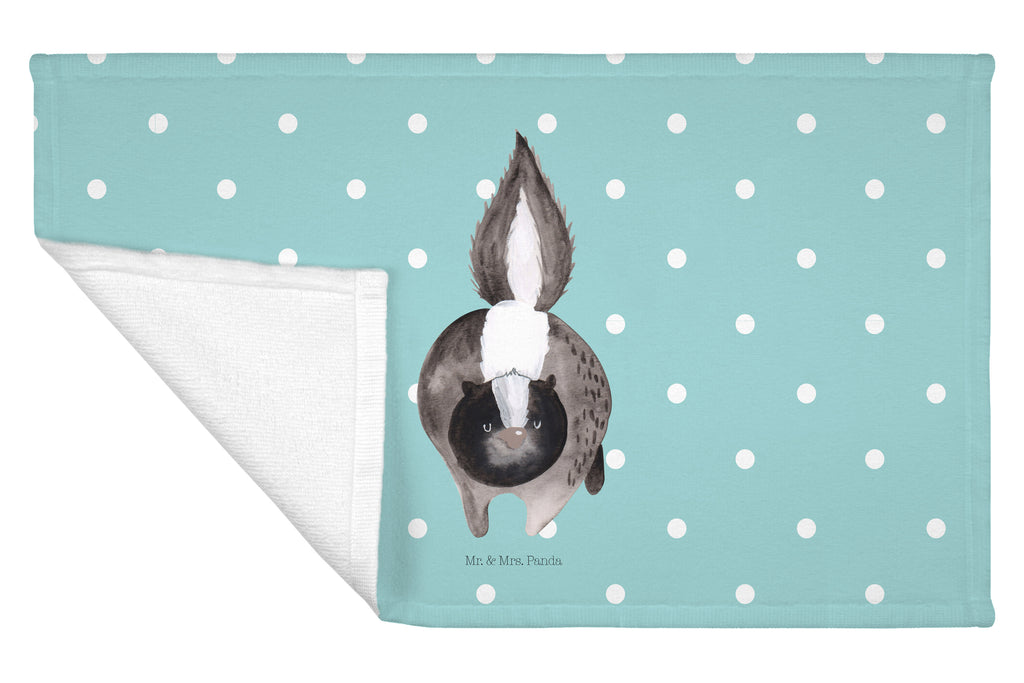Gäste Handtuch Stinktier Angriff Gästetuch, Reisehandtuch, Sport Handtuch, Frottier, Kinder Handtuch, Stinktier, Skunk, Wildtier, Raubtier, Stinker, Stinki, wütend, Drohung